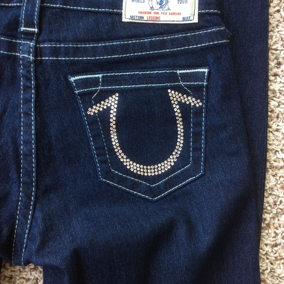 🤩 True Religion Rhinestone Jeans 🤩 - Picture 7 of 8
